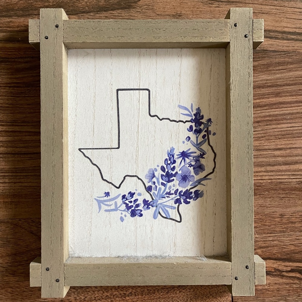 Texas state wall art hanging home decor